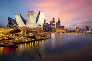 Poster Singapore cityscape © anekoho