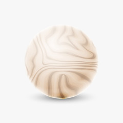 Abstract Vector Wood Sphere Ball Icon Logo