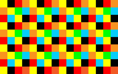 Abstract colorful square background. Pixels in all colors of the spectrum. Colorful cubes background image and design element.