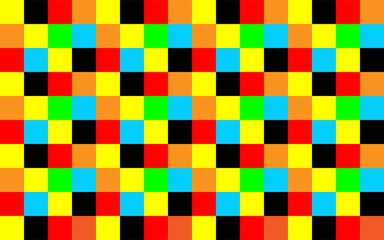 Abstract colorful square background. Pixels in all colors of the spectrum. Colorful cubes background image and design element.