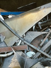 Steel wasted background,prepare for recycle