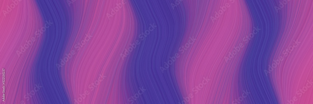 Poster dynamic banner with mulberry , dark slate blue and antique fuchsia colors. dynamic curved lines with