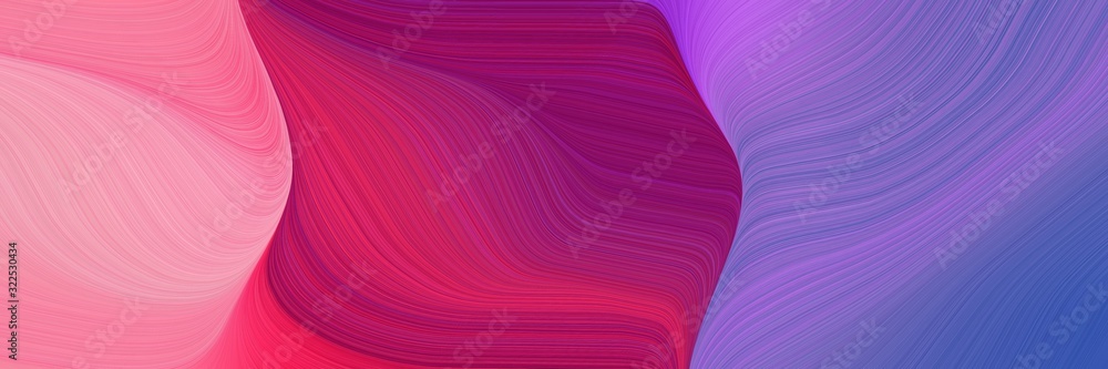 Aufkleber decorative horizontal header with pastel purple, medium purple and medium violet red colors. dynamic