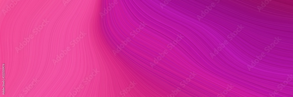 Poster modern designed horizontal banner with medium violet red, hot pink and dark magenta colors. dynamic 