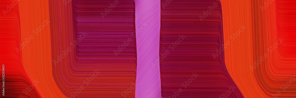 Poster colorful header design with firebrick, medium orchid and dark pink colors. dynamic curved lines with