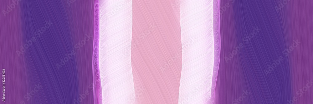 Poster artistic banner design with dark slate blue, pastel pink and orchid colors. dynamic curved lines wit