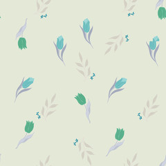 Beautiful seamless floral pattern background.