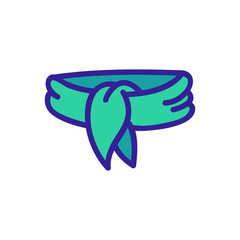 Bandana icon vector. Thin line sign. Isolated contour symbol illustration