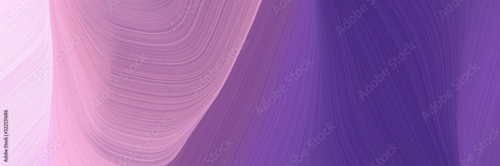 Aufkleber colorful header with dark slate blue, pastel violet and pastel pink colors. dynamic curved lines wit