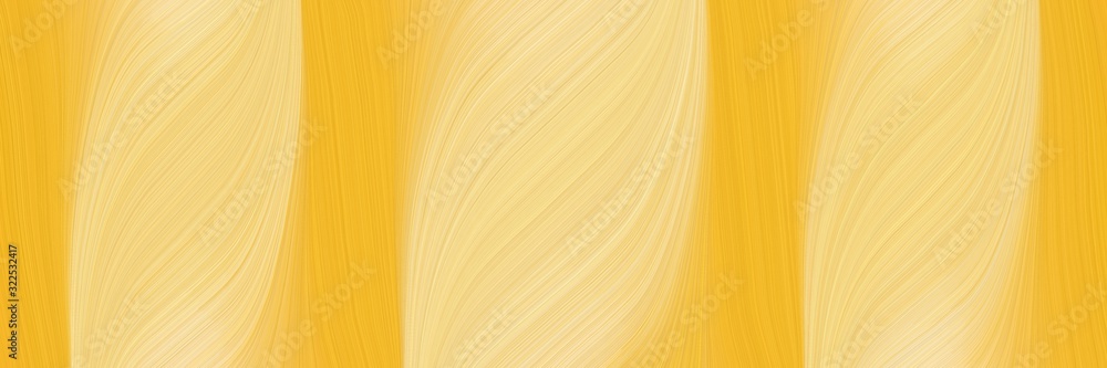 Poster flowing header design with khaki, vivid orange and pastel orange colors. dynamic curved lines with fluid flowing waves and curves