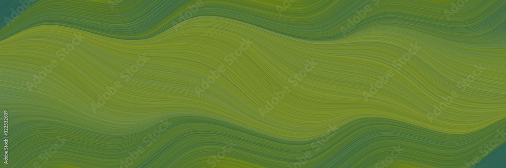 Poster decorative horizontal banner with olive drab, dark slate gray and dark olive green colors. dynamic c