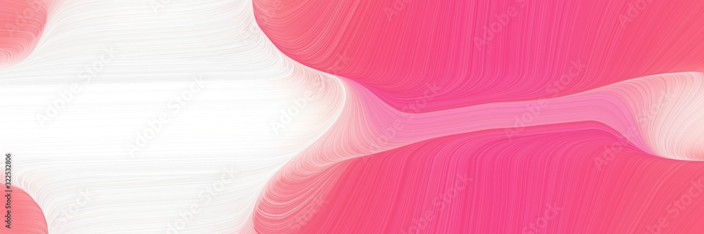 Poster dynamic header with linen, pale violet red and pastel magenta colors. dynamic curved lines with fluid flowing waves and curves