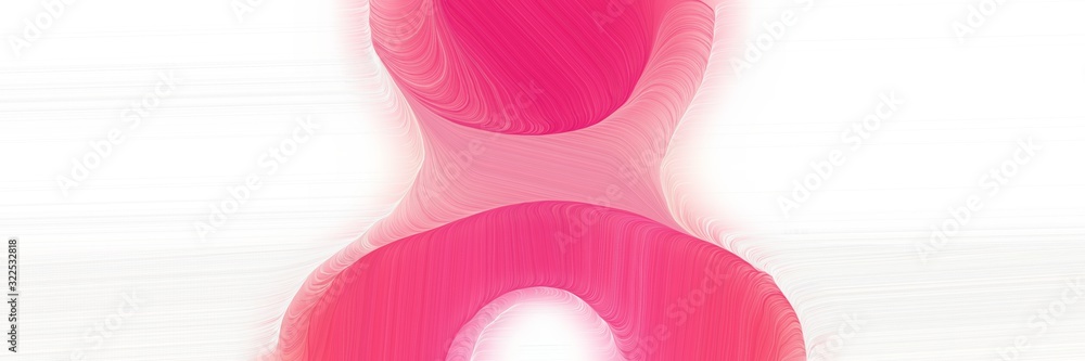 Aufkleber artistic banner design with moderate pink, pale violet red and white smoke colors. dynamic curved li