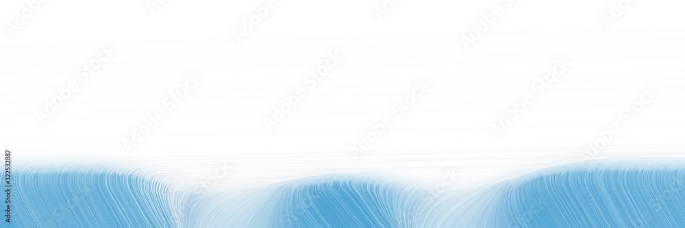 Poster modern designed horizontal header with lavender, corn flower blue and sky blue colors. dynamic curve