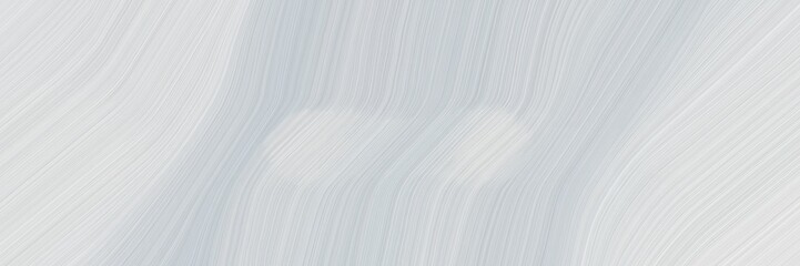 dynamic horizontal banner with light gray, white smoke and lavender colors. dynamic curved lines with fluid flowing waves and curves