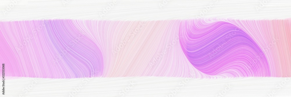 Aufkleber surreal banner with white smoke, violet and thistle colors. dynamic curved lines with fluid flowing 
