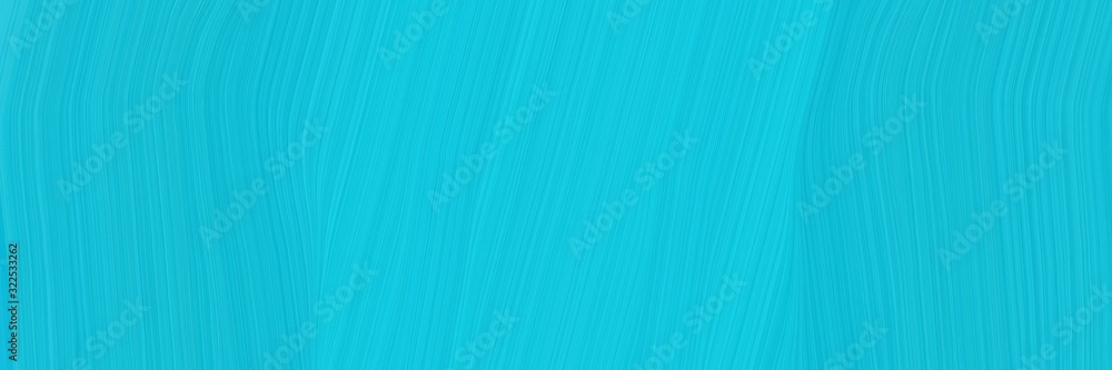 Poster moving header with dark turquoise, turquoise and light sea green colors. dynamic curved lines with f