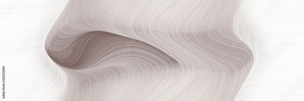 Poster colorful designed horizontal banner with light gray, old lavender and dark gray colors. dynamic curved lines with fluid flowing waves and curves