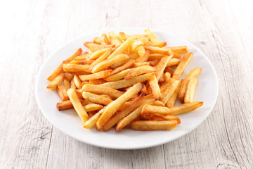 plate of french fries- fast food