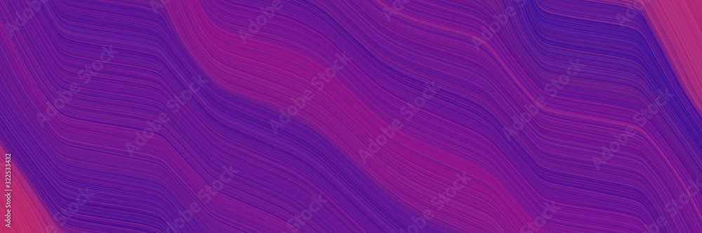Poster flowing header with indigo, purple and dark magenta colors. dynamic curved lines with fluid flowing 