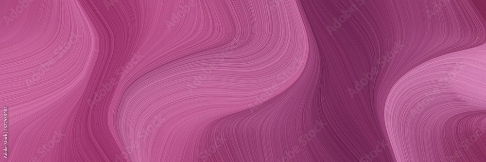 Poster colorful banner with antique fuchsia, old mauve and pastel violet colors. dynamic curved lines with 