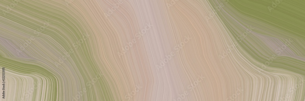 Poster flowing horizontal header with rosy brown, tan and pastel brown colors. dynamic curved lines with fl