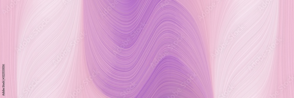 Poster artistic header design with thistle, pastel pink and pastel violet colors. dynamic curved lines with