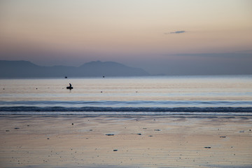 Colorful dawn over the sea on morning