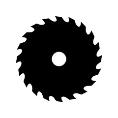 Saw Blade flat vector icon for apps and websites
