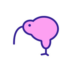 Hummingbird icon vector. Thin line sign. Isolated contour symbol illustration