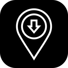 Round edged move backward Location Icon to use in web application interface. It can also be used for travel and tourism industry.