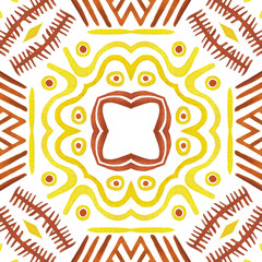 Stylized african tribal colorful motif in ethnic style. Geometric seamless pattern for site backgrounds, wallpaper, wrapping paper, fashion design and decor.