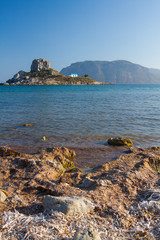 View to Kastril island, Kos in Greece.