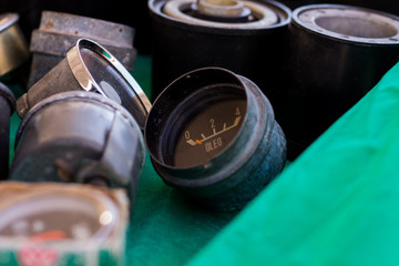 closeup of car parts