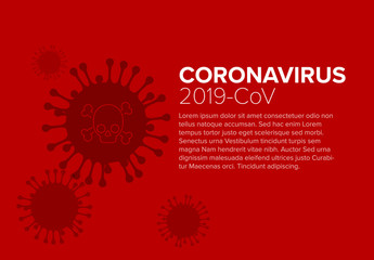 Flyer template with coronavirus information