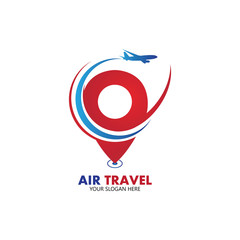 Air Travel logo vector icon design template-vector