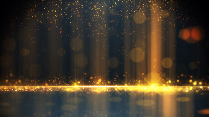 Gold Particle Glitter Luxury Background