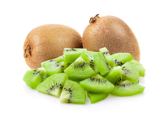 kiwi fruit isolated on white background