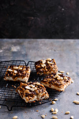 No bake sneeckers cheesecake..style rustic