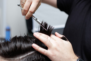 in a good hairdresser, professional masters will make you a beautiful hairstyle and will wash the hair on your head nicely