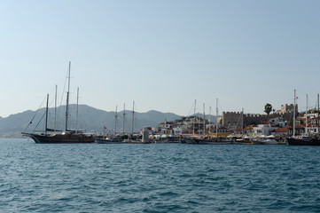 View of the city of Marmaris from the sea