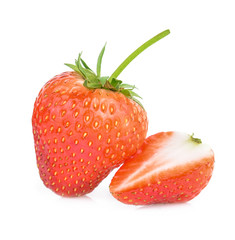 Red berry strawberry isolated on white background