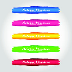 TV News Bars Set Vector