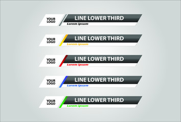 TV News Bars Set Vector. Streaming Video News Sign. Breaking, Sport News. Interface Sign.