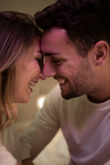 Couple hugging and embracing each other