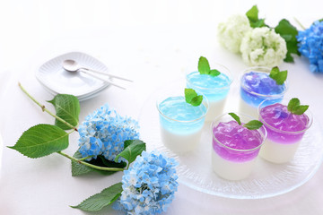 あじさいゼリー