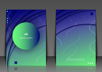 Flyer Template. Abstract background with geometric pattern. Eps10 Vector illustration