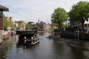 Obraz premium View over the river Spaarne