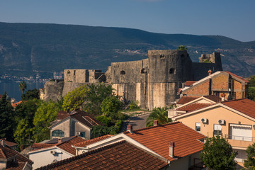 Fototapeta na wymiar Kanli Kula Fortress in old town in Herceg Novi, Montenegro