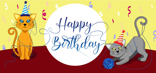 Feliz Cumpleaños - Gatos